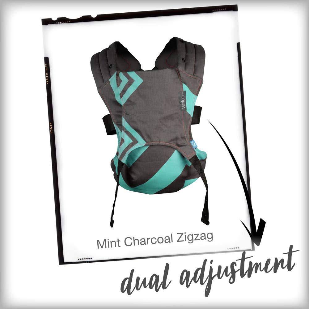 2 in 1 Toddler Carrier Charcoal Grey Black Zigzag K2514