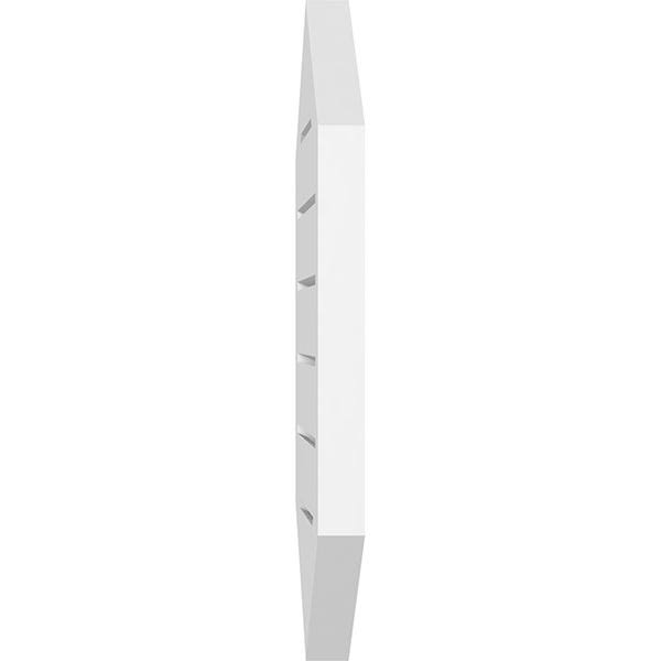 24x22W x 16x22H Vertical Peaked Surface Mount PVC Gable Vent 4/12 Pitch Z97099