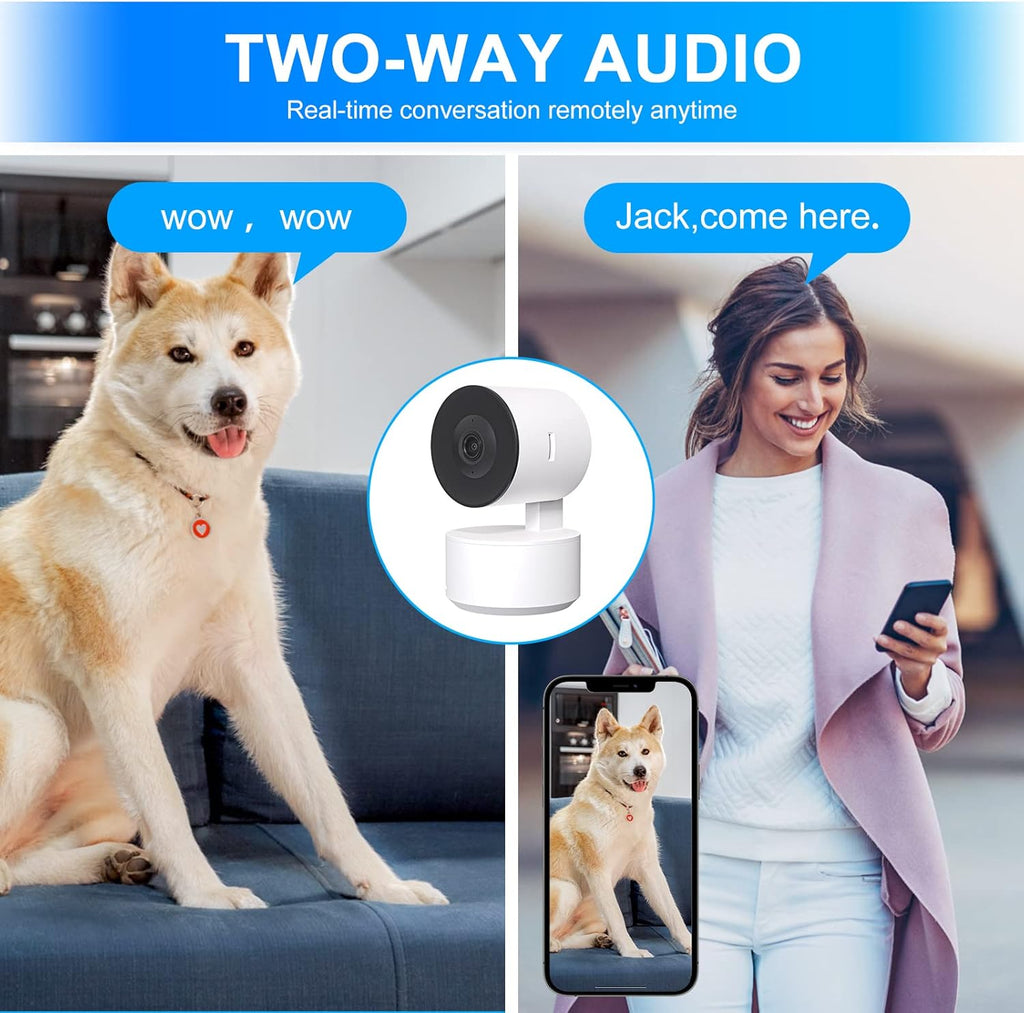 Indoor WiFi Security Camera with Infrared Night Vision and Motion Tracking R54987