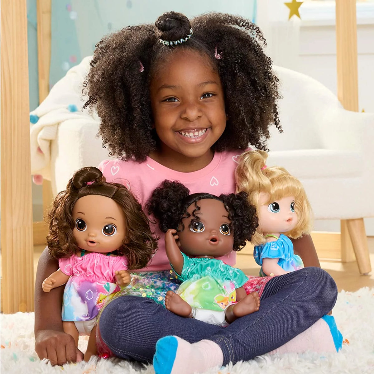 12-inch Baby Doll Set with Black Hair N52313