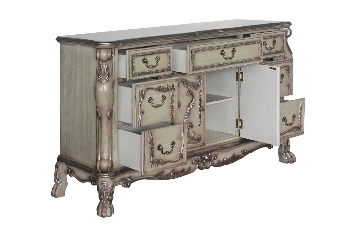 Vintage Bone White Dresser T16356