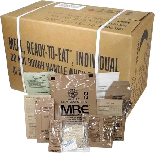 12 Packs MRE with Flameless Heaters, Freeze Dried Meals F845