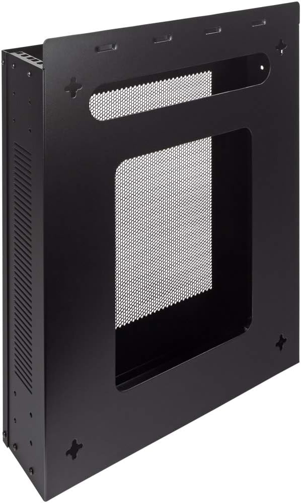 Black 2U Vertical Wall Mountable Server Rack X882722