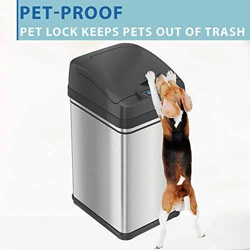 8 Gallon Sensor Trash Can with Odor Filter T1708