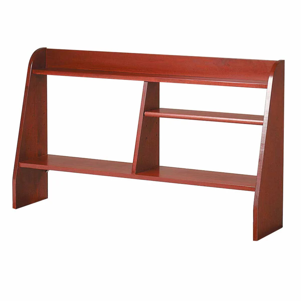 Cherry Stain Hardwood Computer Desk Shelf V507669