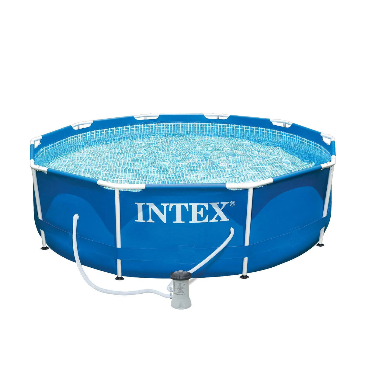 10ft x 30in Metal Frame Above Ground Swimming Pool Set with Filter Pump D42000