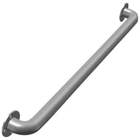 Ligature Resistant Grab Bar, 18 in, Silver R8284