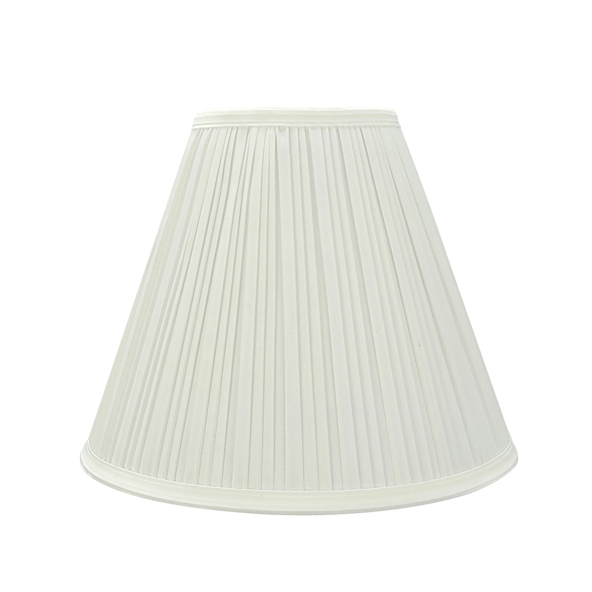 Transitional Pleated Empire Shape Lamp Shade in Off White, 11-1/2" Wide F6484