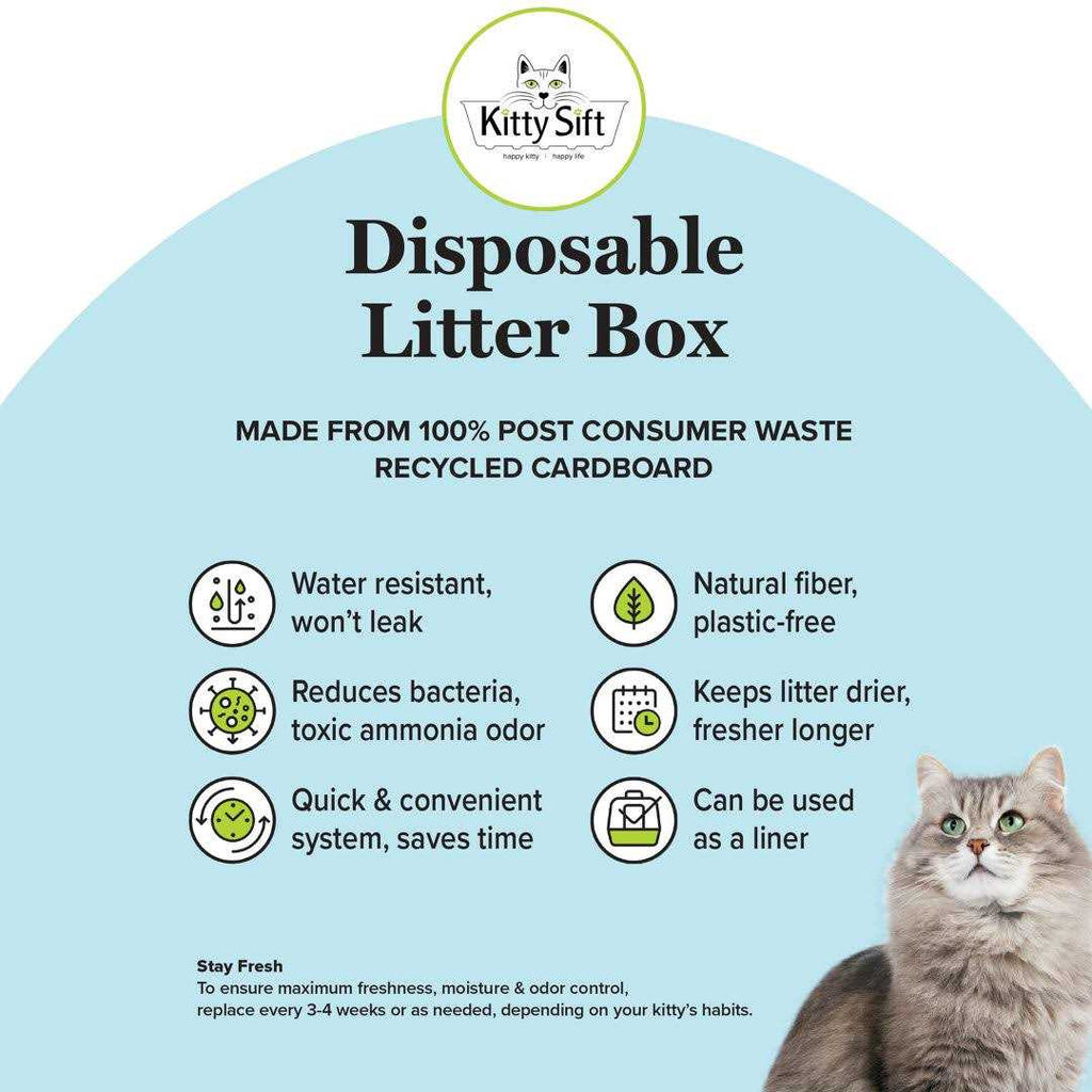 Disposable Sifting Litter Box D2811