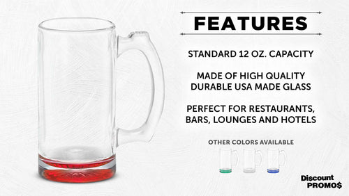 12 oz Beer Mugs Set G75618