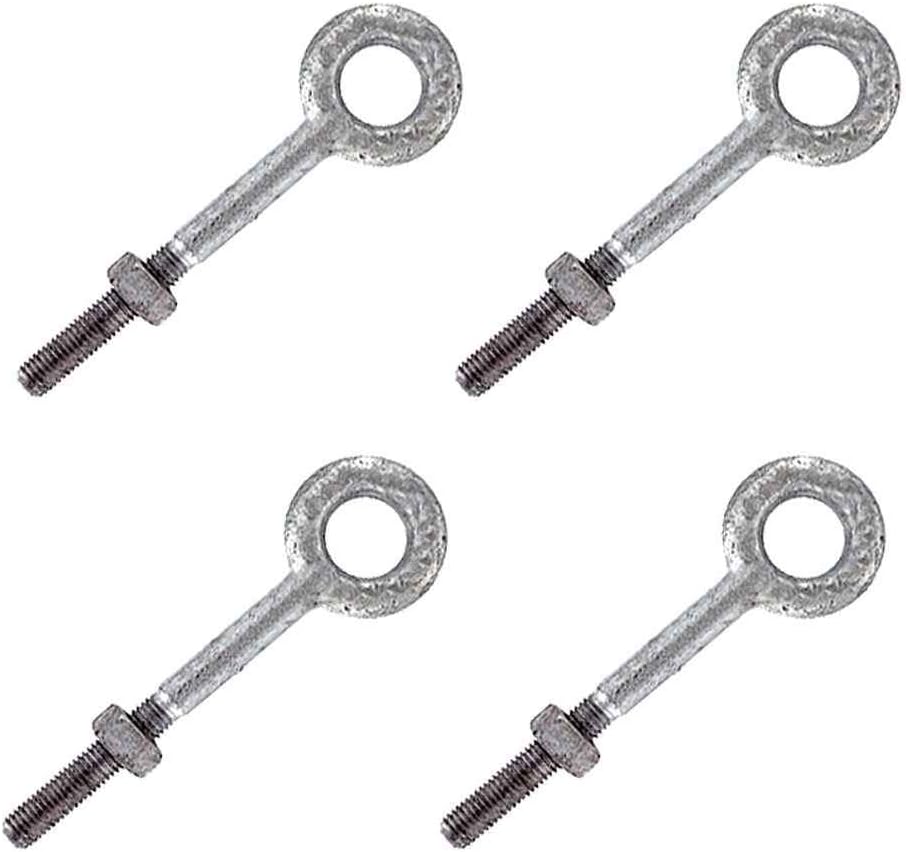 5/8" x 10" Galvanized Steel Eye Bolt - 4 Pack C24979