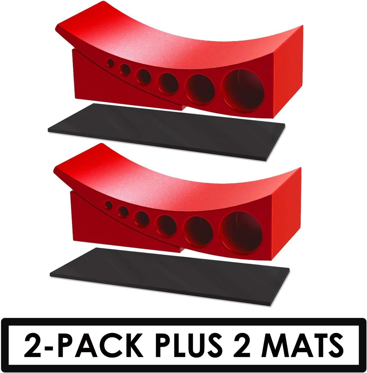 2-Pack Camper Leveler & Chock Set with Rubber Mats P6249