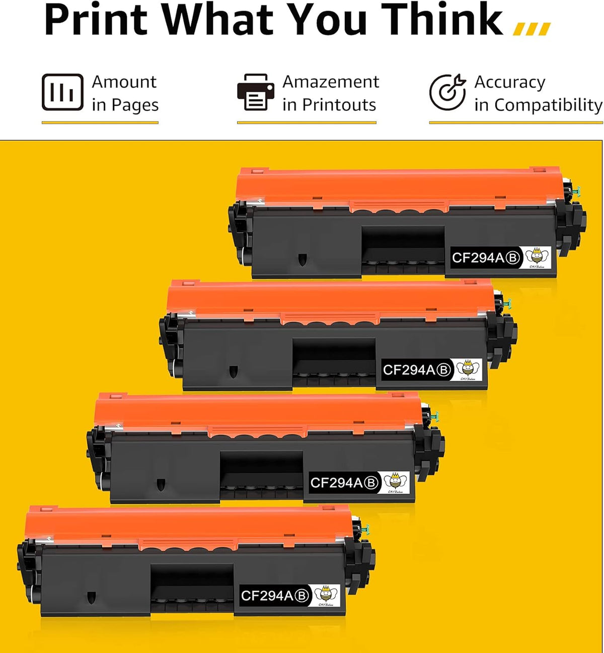 Compatible Black Toner Cartridge 4-Pack Y720