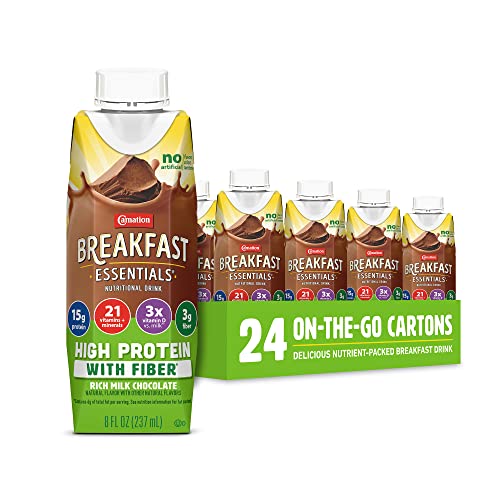 8 FL OZ Ready-to-Drink High Protein with Fiber Milk Chocolate (Pack of 24) W2794
