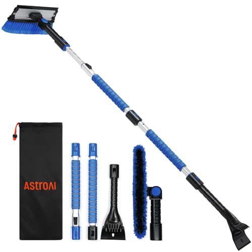 3 in 1 Extendable Ice Scraper Snow Brush with Squeegee J4678