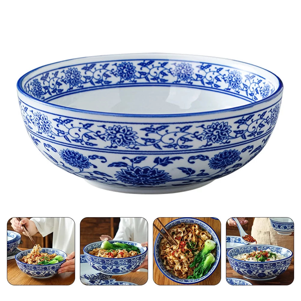 Blue and White Porcelain Ceramic Bowl N9905