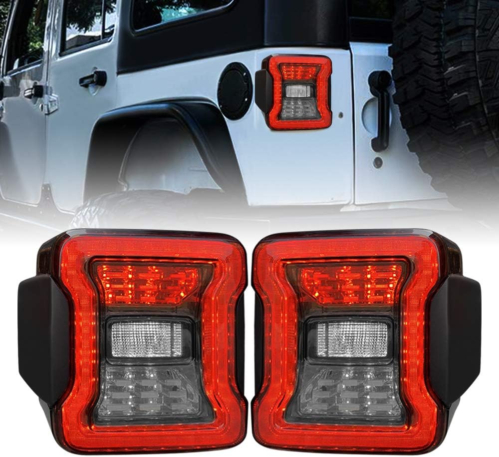 Smoked Lens LED Tail Lights for Jeep Wrangler JK R895764