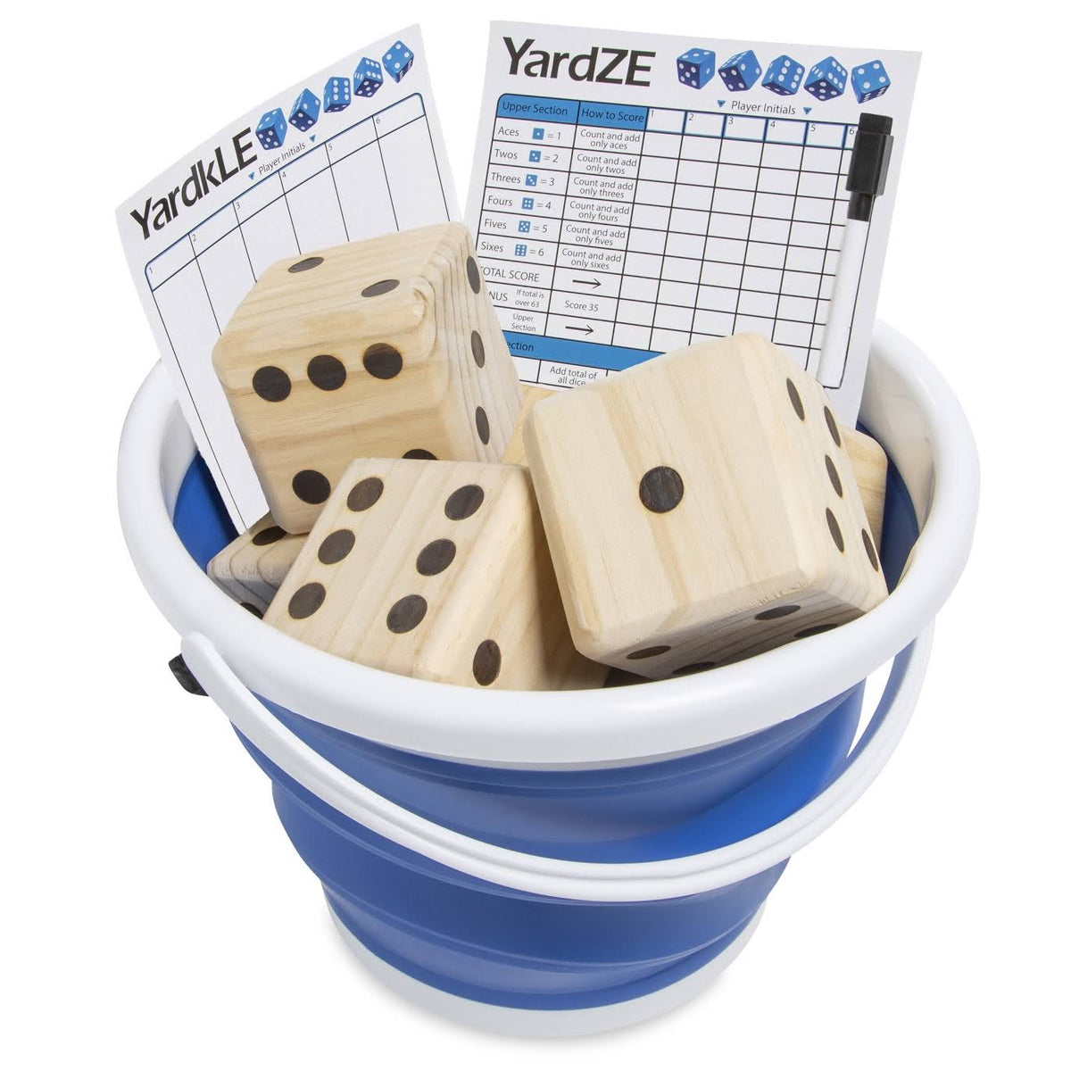 Giant Dice Set with Roll Bucket and Scorecard U712573