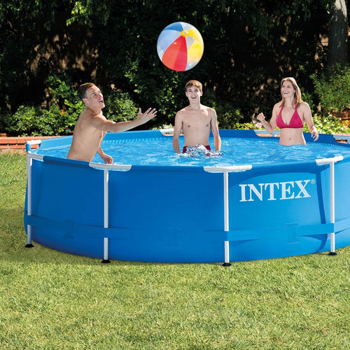 10ft x 30in Metal Frame Above Ground Swimming Pool Set with Filter Pump D42000