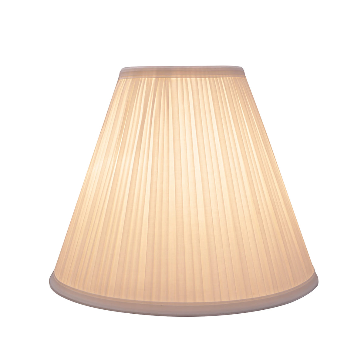 Transitional Pleated Empire Shape Lamp Shade in Off White, 11-1/2" Wide F6484