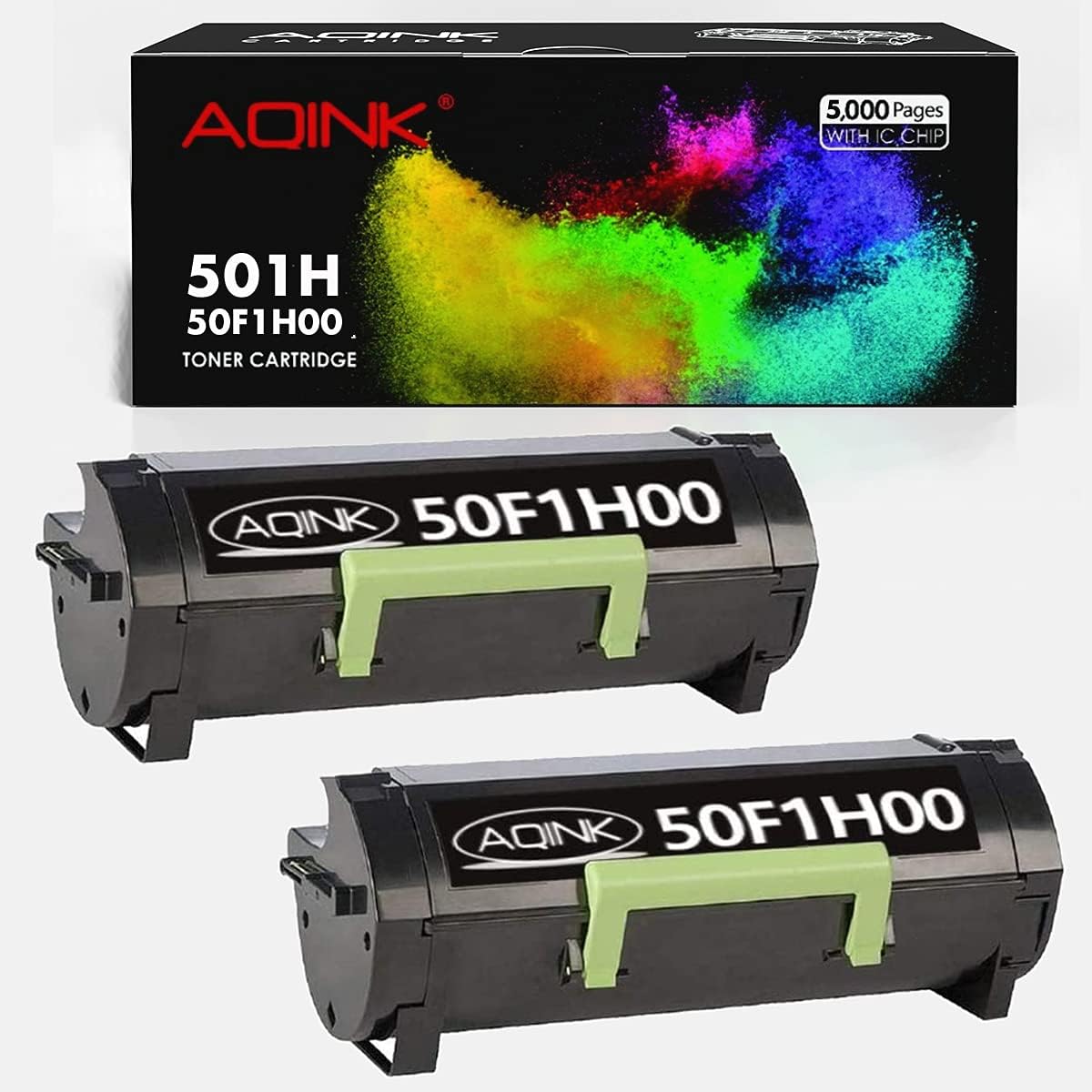 Remanufactured Black Toner Cartridge 2-Pack C801