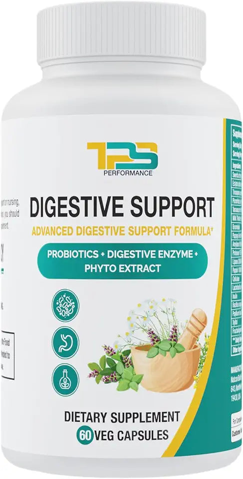 60 Veg Capsules Digestive Support with Probiotics Digestive Enzyme and Phyto Extract I914