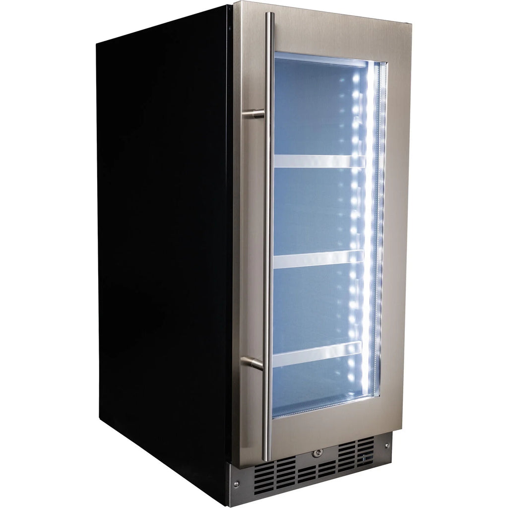 Integrated Beverage Center, Holds 7 Bottles of Wine & 66 Cans J62650