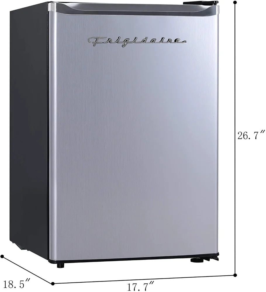 2.5-Cu. ft. Compact Retro Stainless Steel Refrigerator U6455