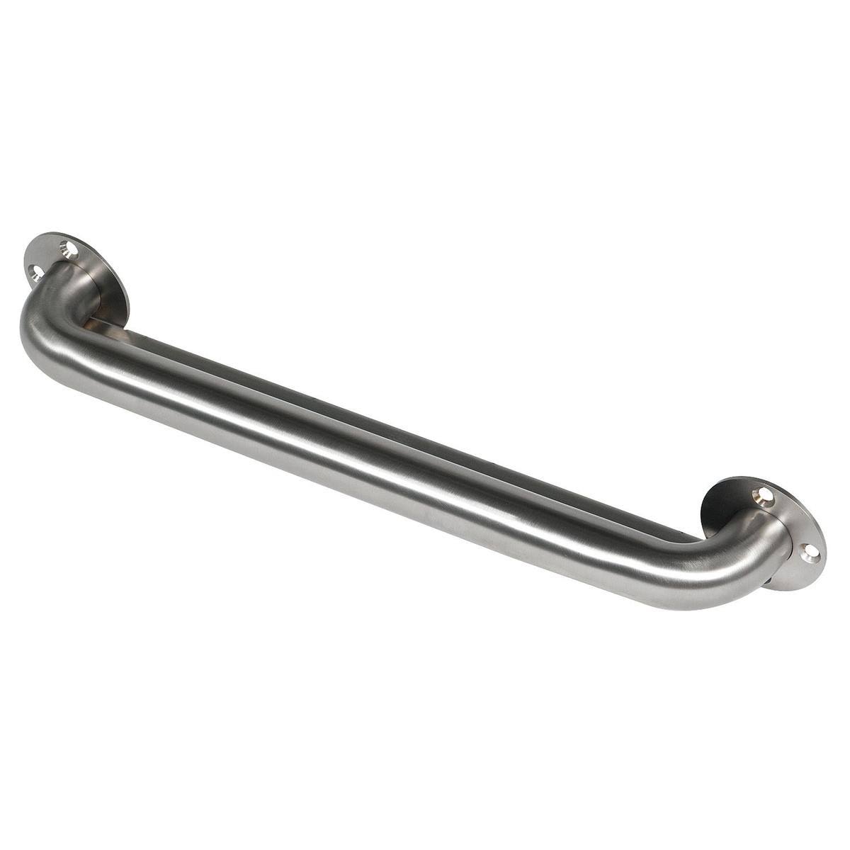 Ligature Resistant Grab Bar, 18 in, Silver R8284