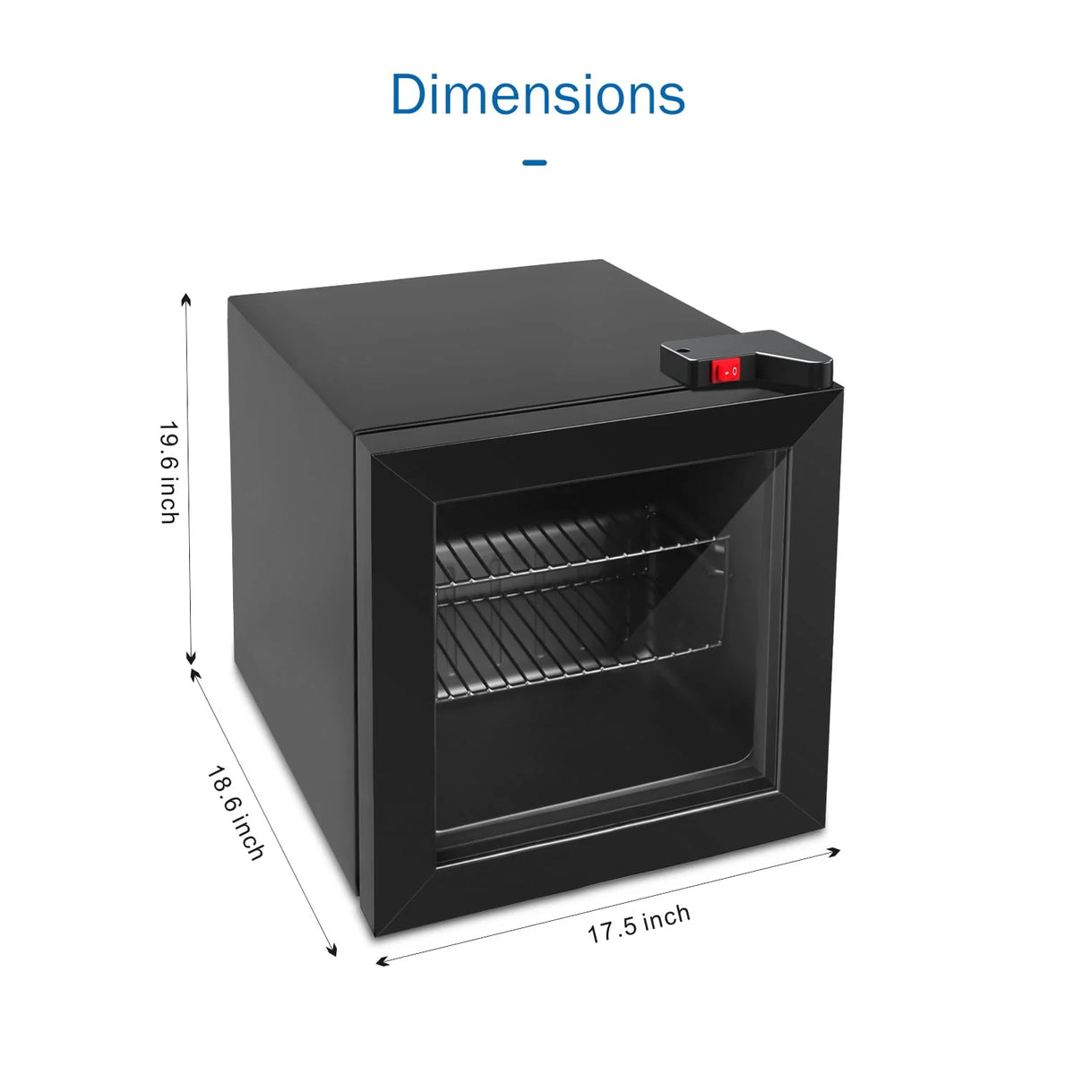 1.1 Cu Ft Countertop Glass Door Freezer T6049