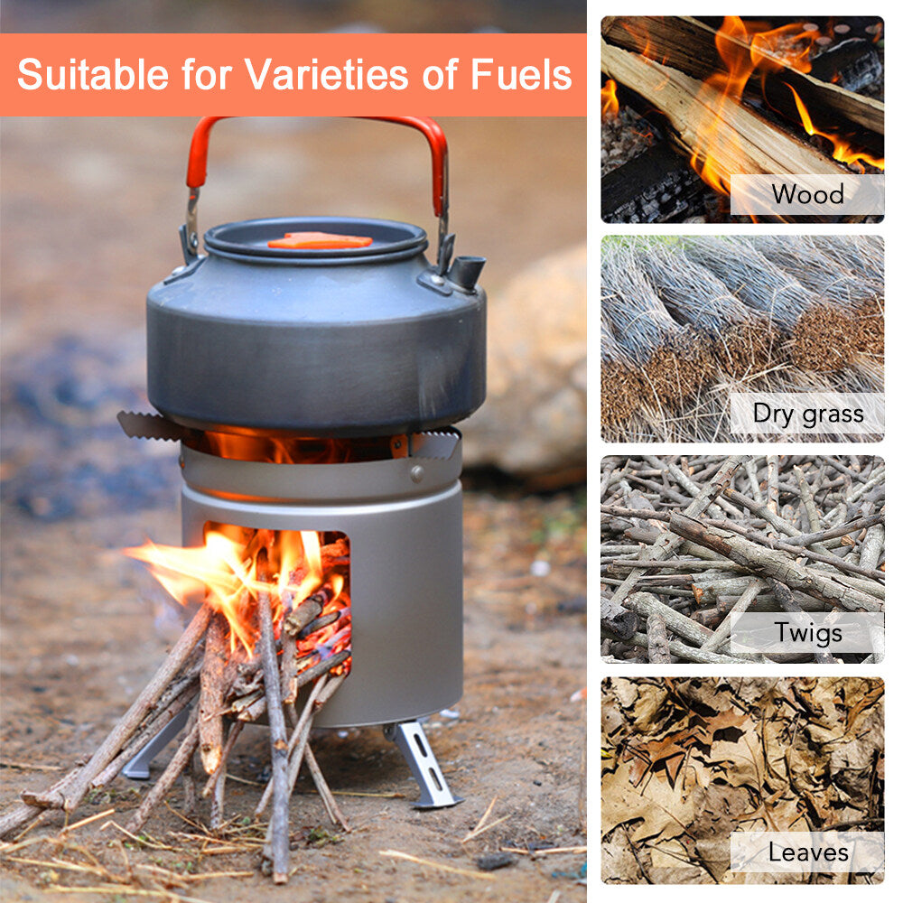 Ultralight Folding Titanium Firewood Stove G814724