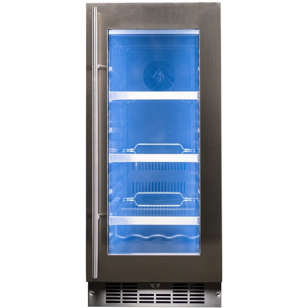 Integrated Beverage Center, Holds 7 Bottles of Wine & 66 Cans J62650