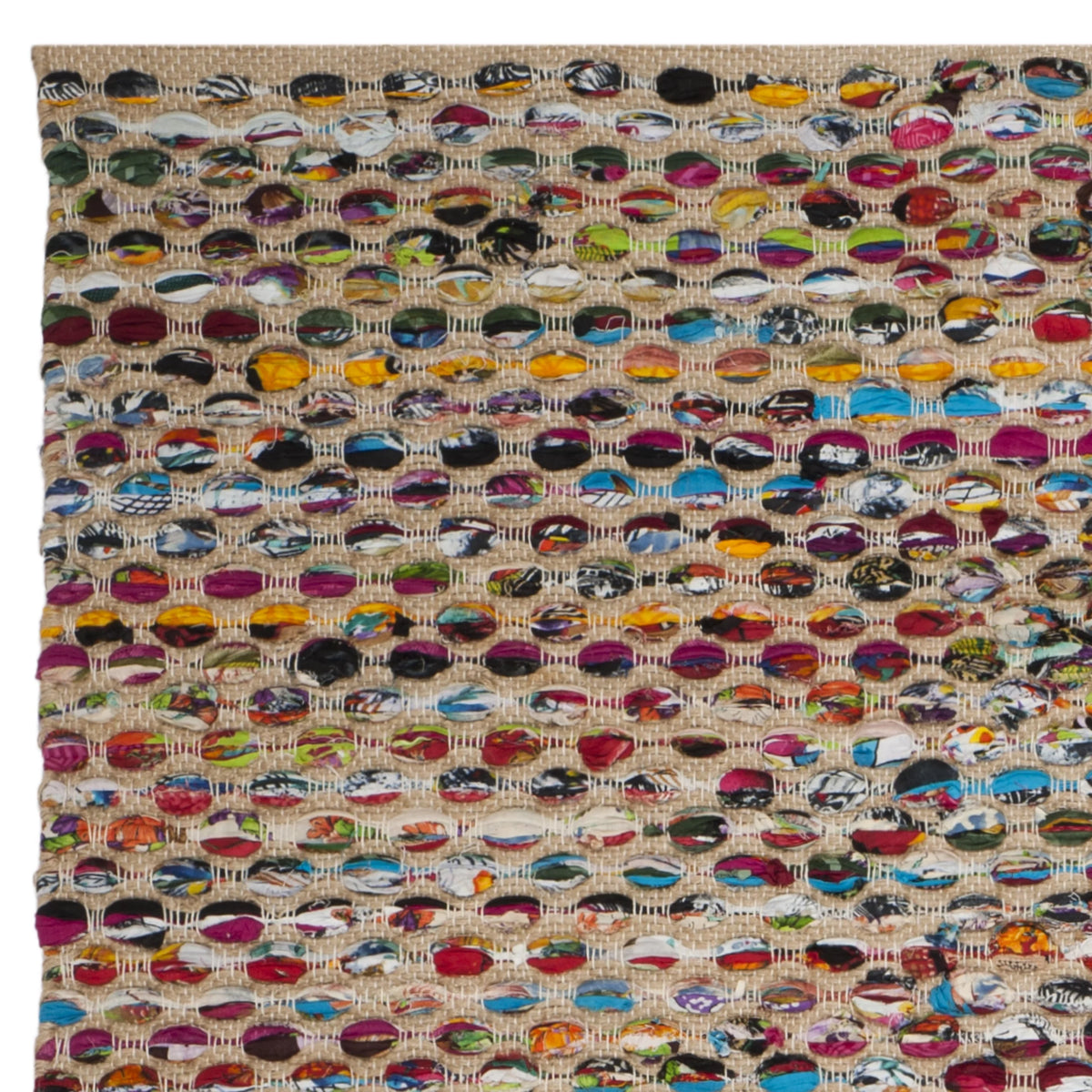 Natural/Multi Braided Area Rug X474414