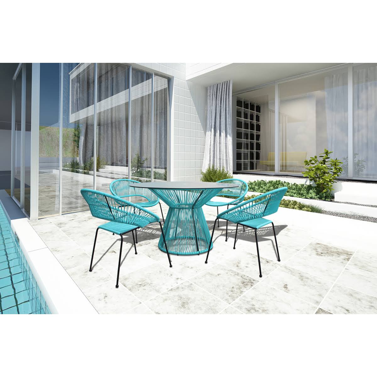 White Lightning Dining Table P30162