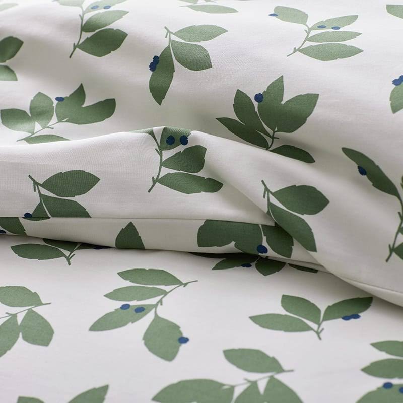 Green Twin Sateen Duvet Cover M84064