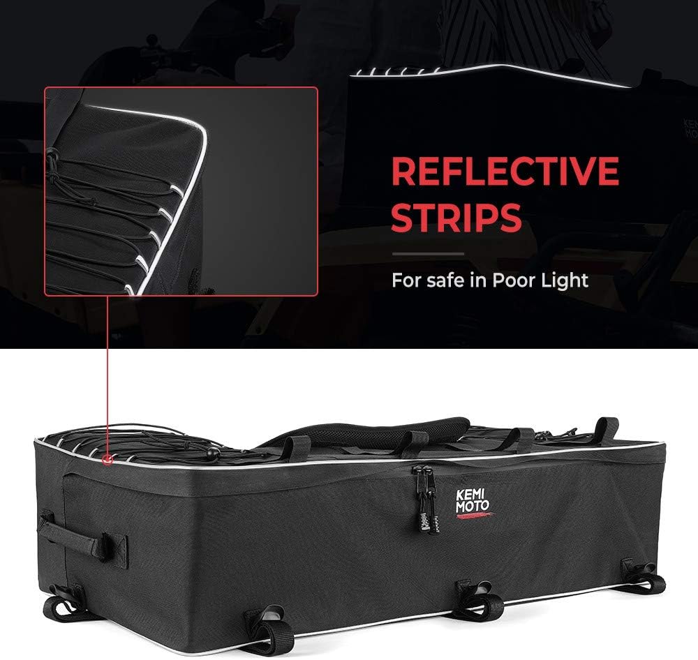 Water-Resistant ATV Storage Seat Bag with Cushion N762637