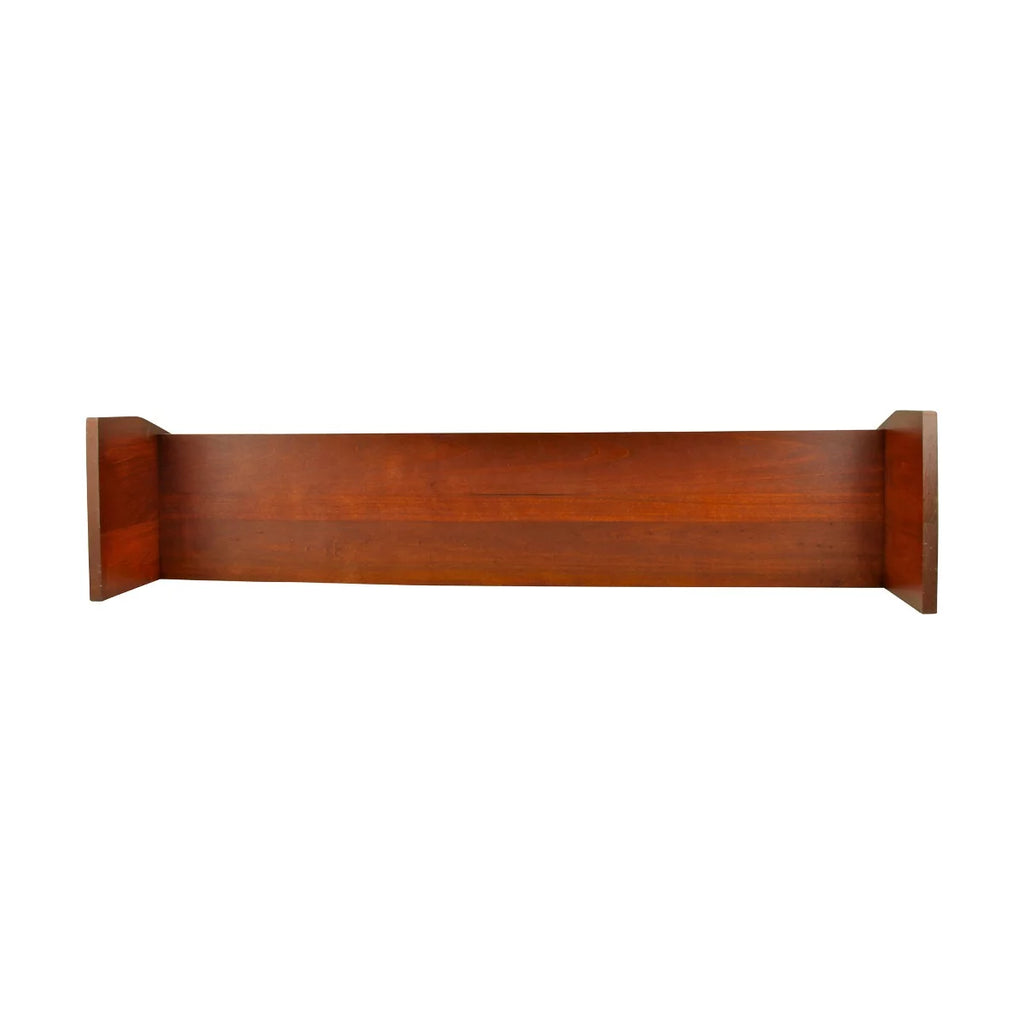 Cherry Stain Hardwood Computer Desk Shelf V507669