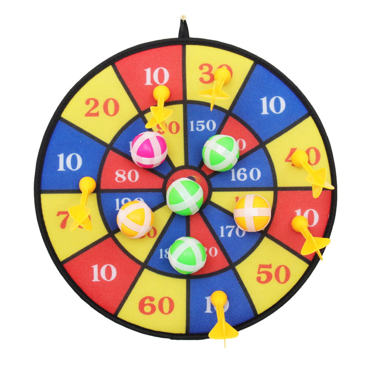 Flocking Dart Board Game Set with 4Pcs Darts W67443