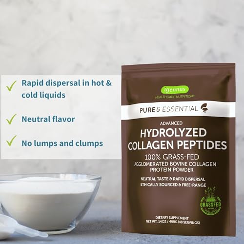 100% Grass Fed Bovine Collagen Powder, 40 Servings U2489