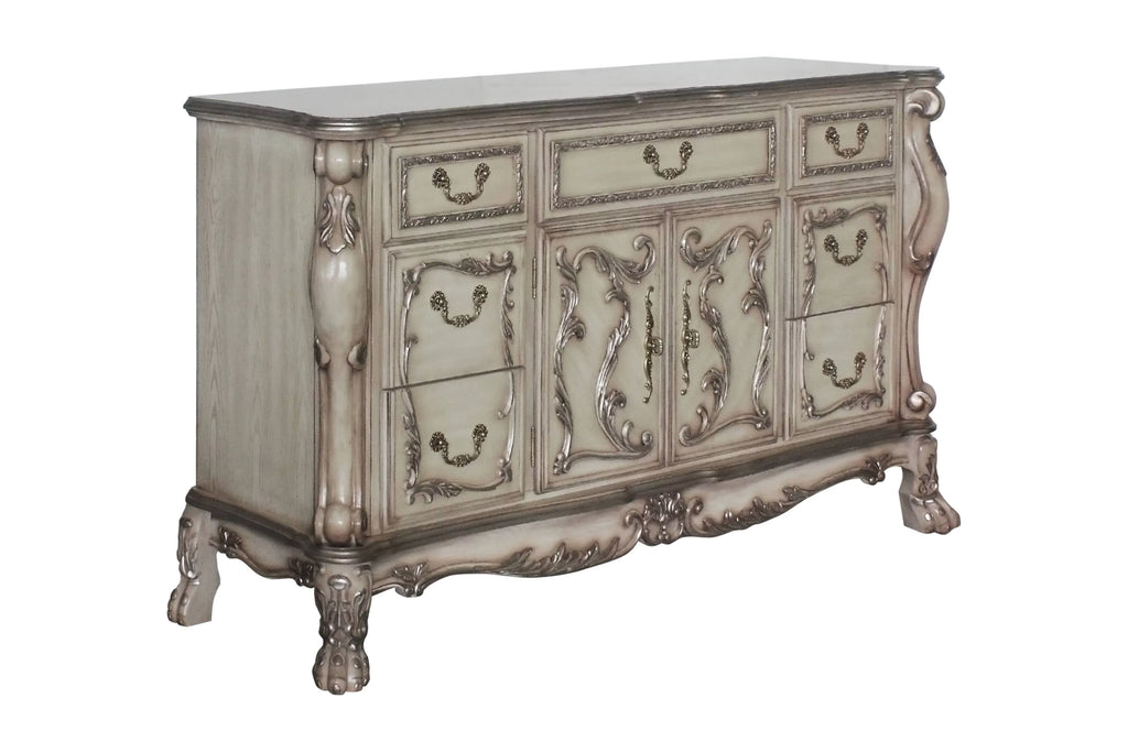 Vintage Bone White Dresser T16356