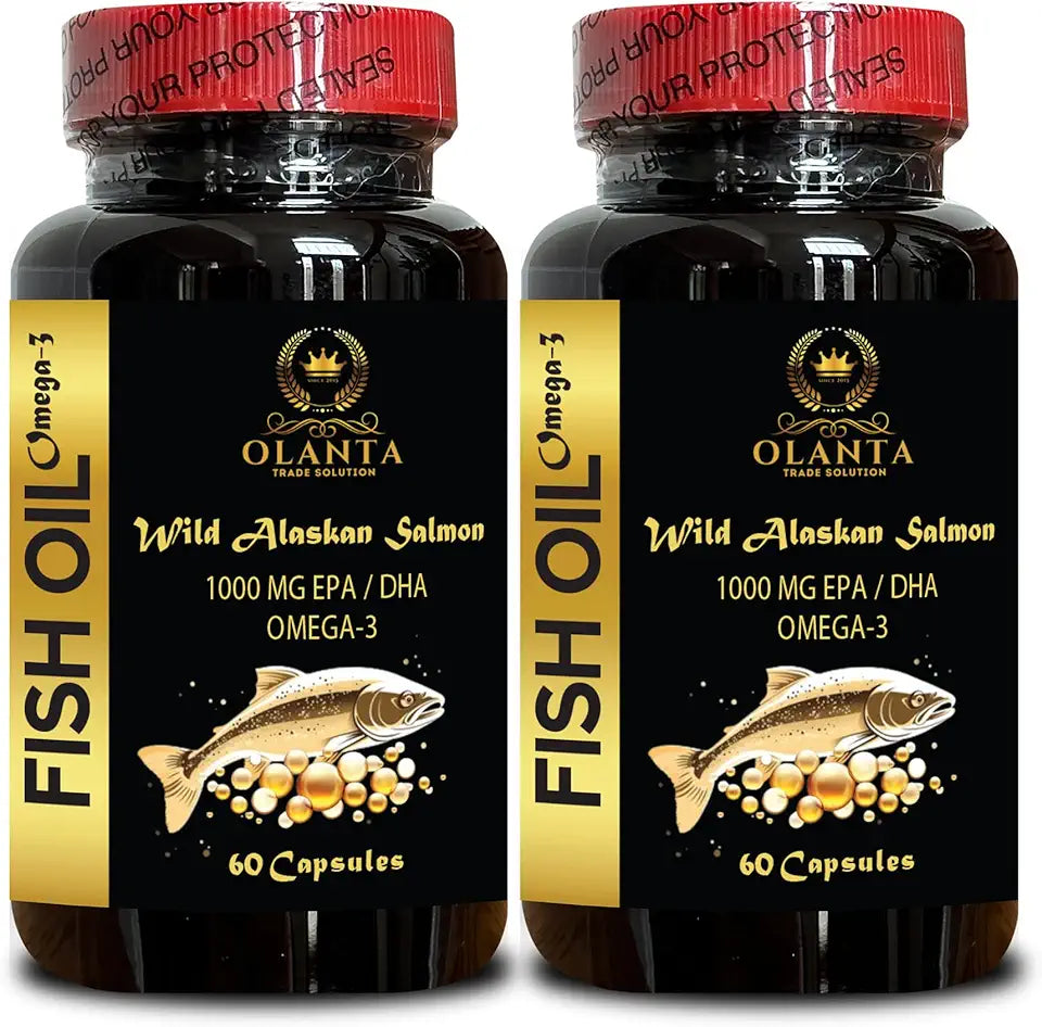 Wild Alaskan Salmon Fish Oil Omega 3 Supplement 120 Softgels G36723