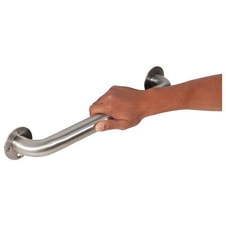 Ligature Resistant Grab Bar, 18 in, Silver R8284