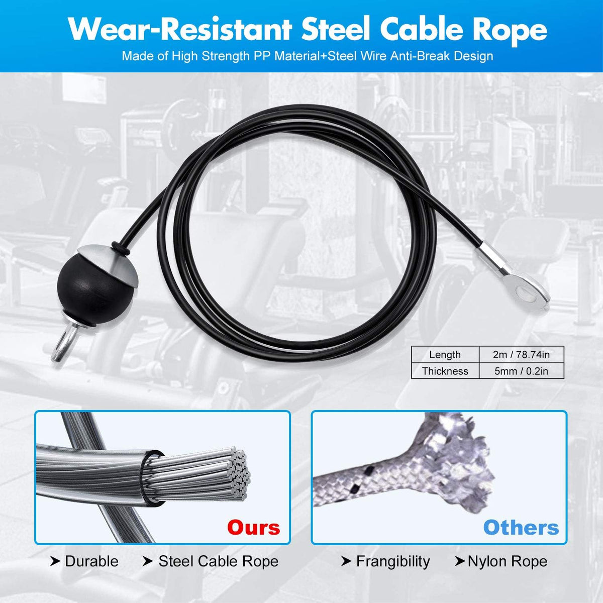 Pulley System Gym with Loading Pin and Straight Bar T31055