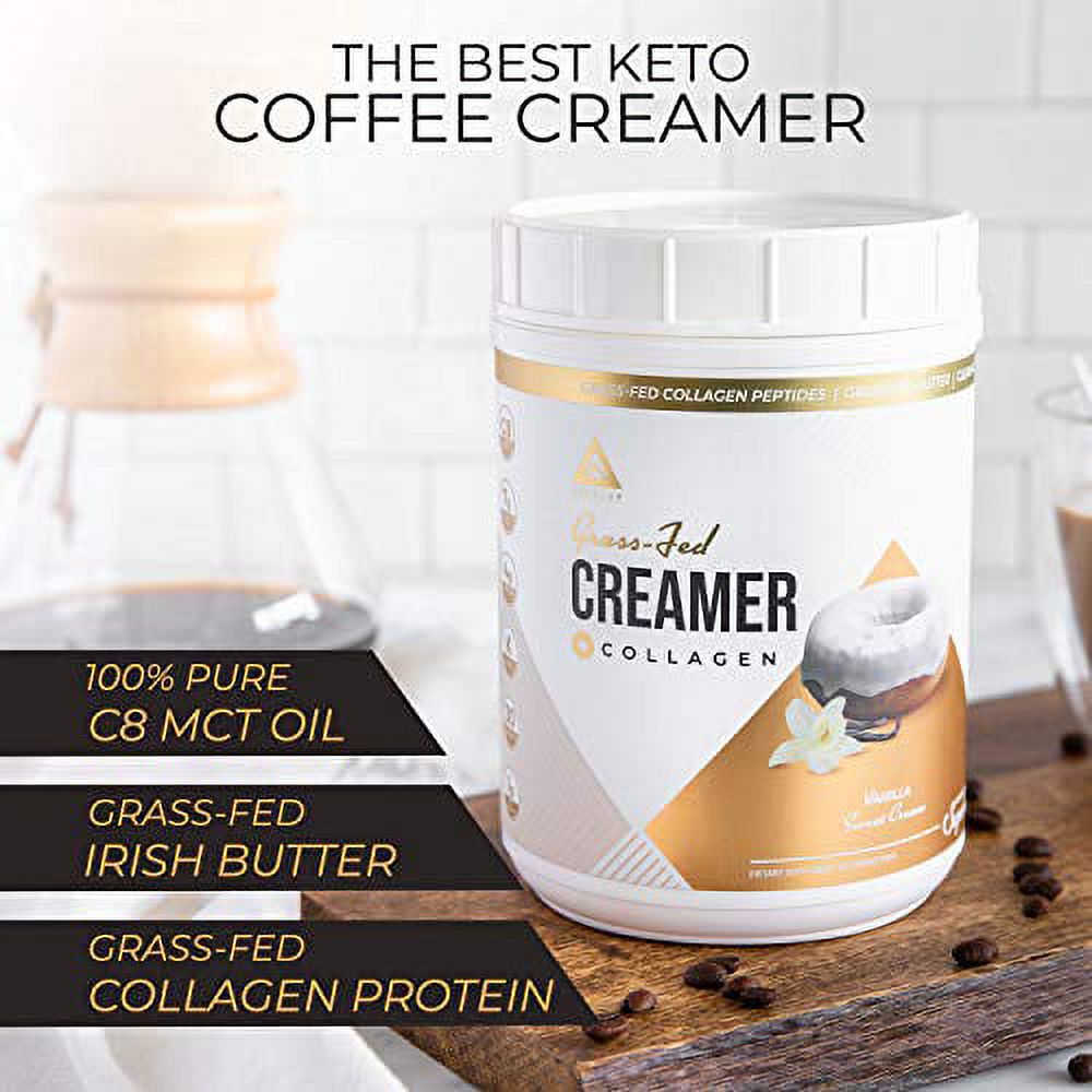 Keto Creamer with Collagen Protein, C8 MCT Oil, Irish Butter, 19oz T692