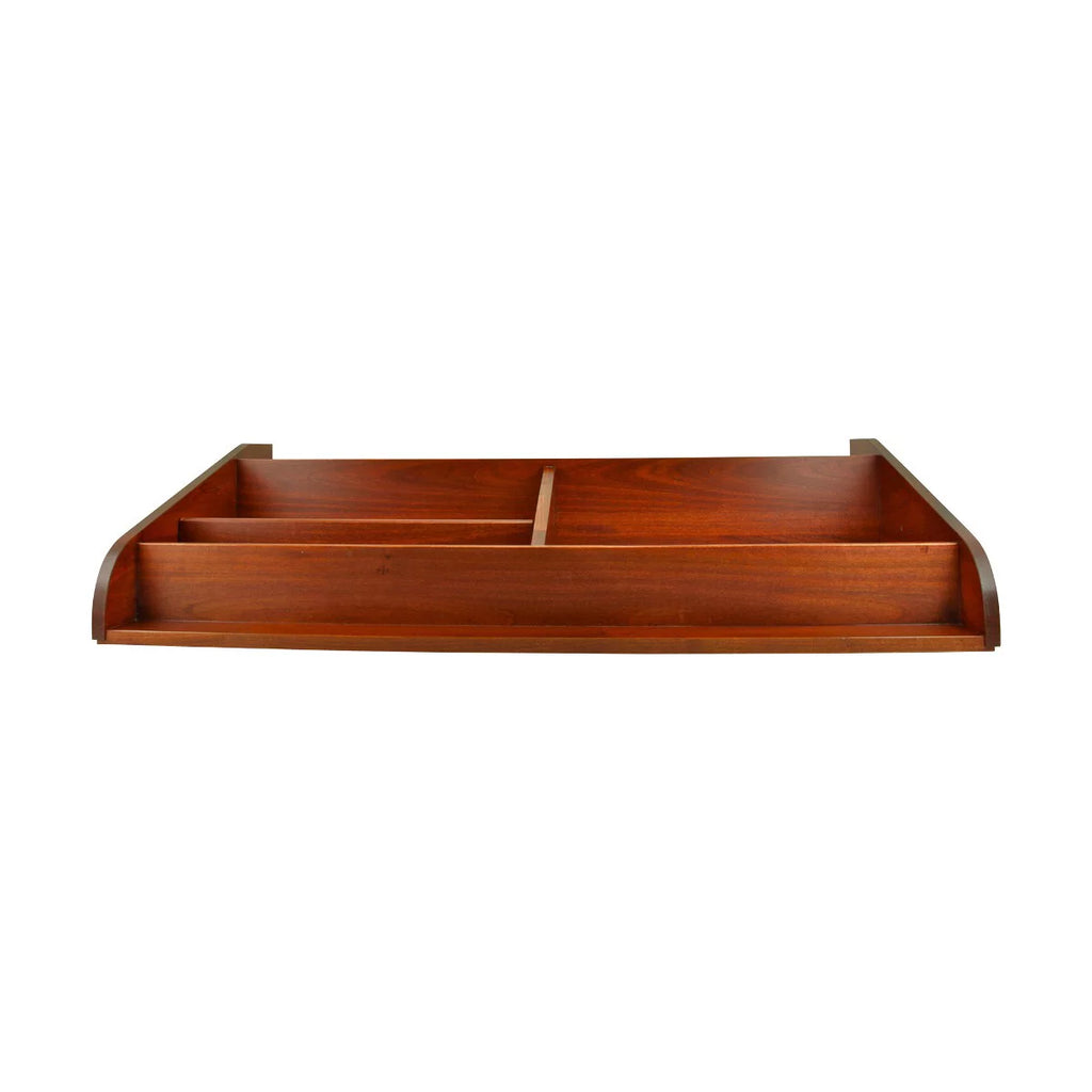 Cherry Stain Hardwood Computer Desk Shelf V507669