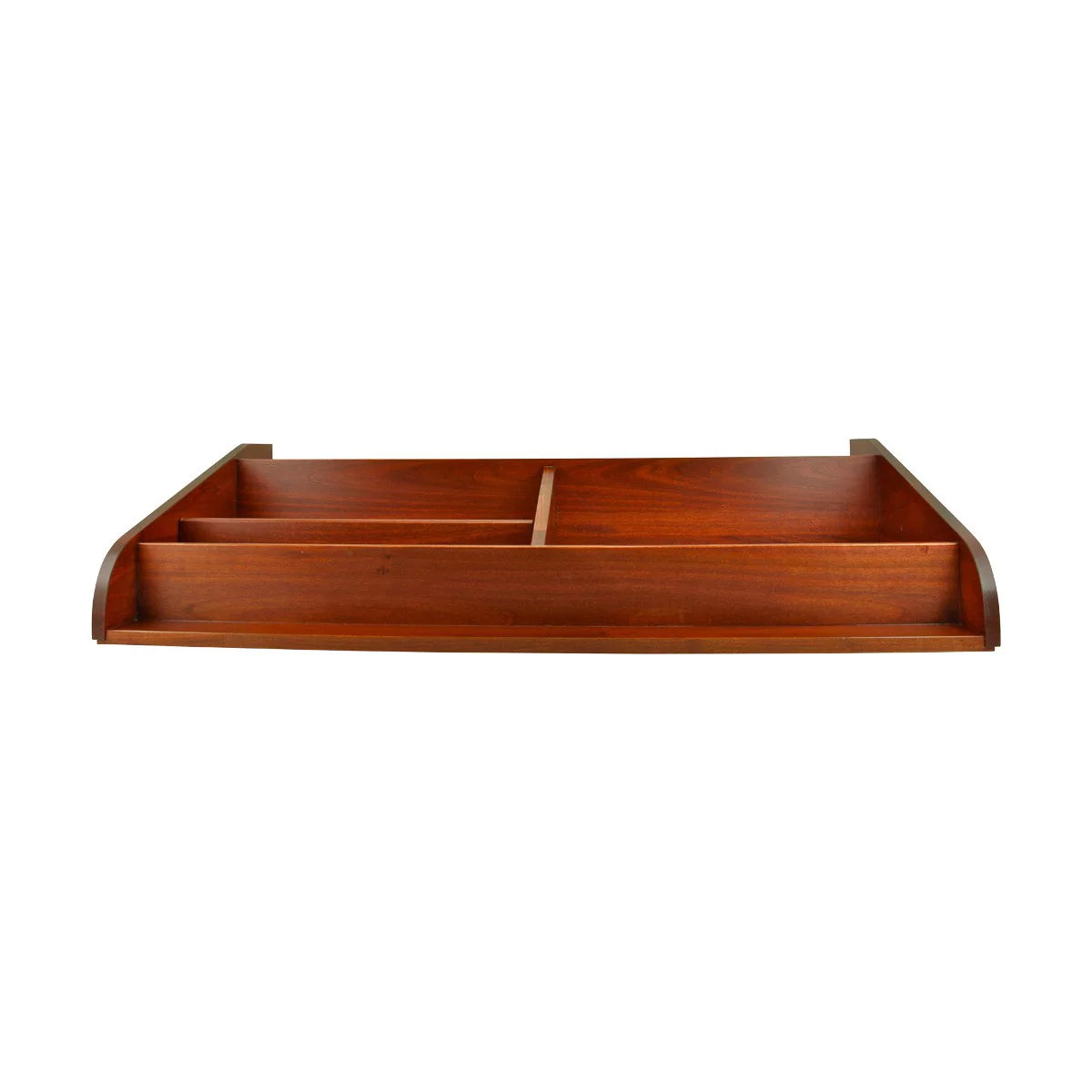 Cherry Stain Hardwood Computer Desk Shelf V507669