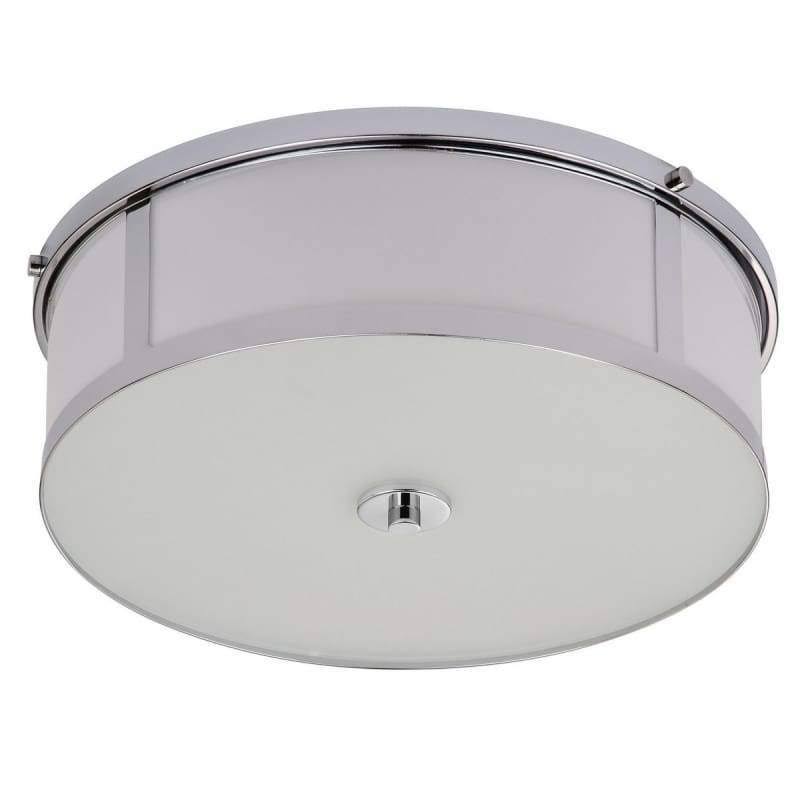 Antique Gold 2-Light Drum Flush Mount E866