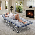 75'' Portable Folding Bed with Mattress & Carrying Bag H3380