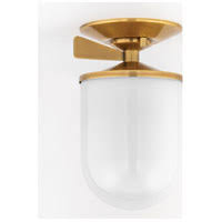 Aged Brass Semi Flush Light T634