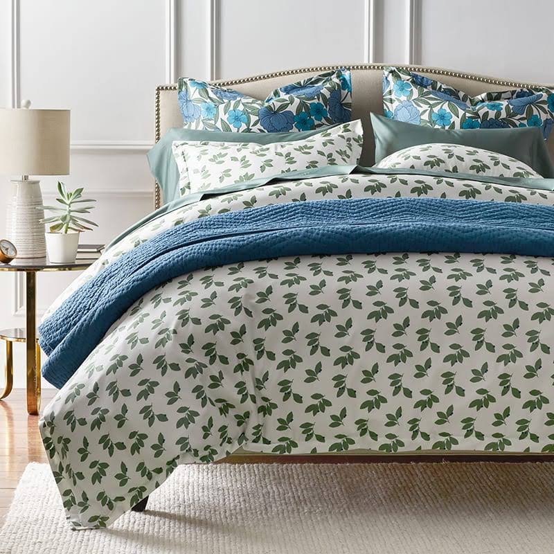 Green Twin Sateen Duvet Cover M84064